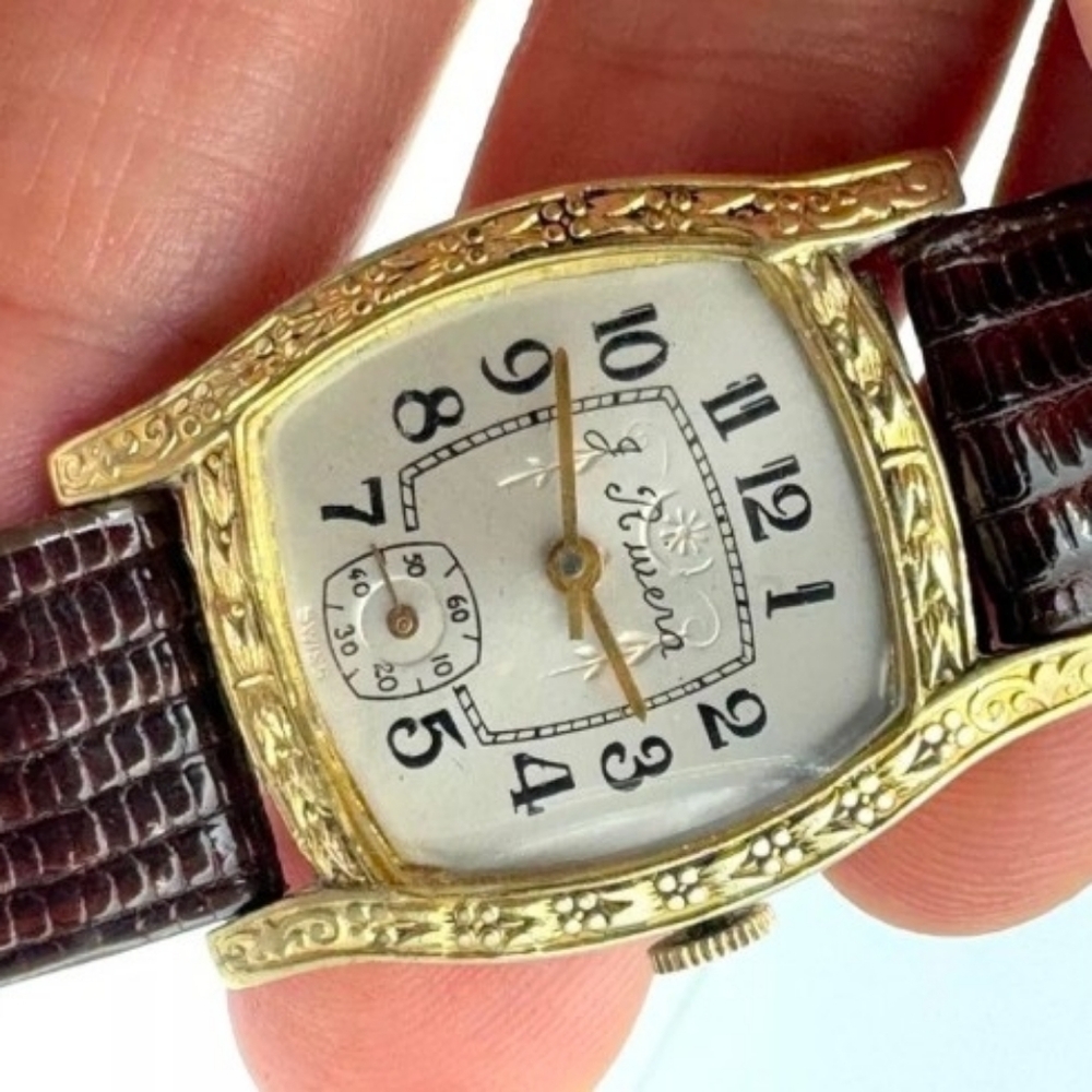 J Riveria Watch Gold Vintage - Picture 4 of 9